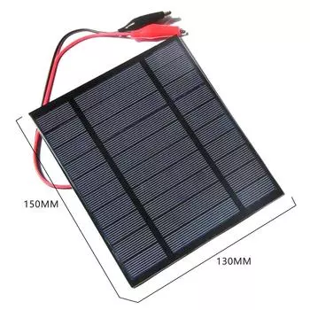 Поликремниевая солнечная панель 2 Вт 5 В легко устанавливается на различные носители, широко используемые во многих местах на открытом воздухе