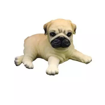 Полимерная фигурка мопса, животное, ремесло, маленькая собачка, украшение для вечеринки и идеи для праздничного подарка Sitting