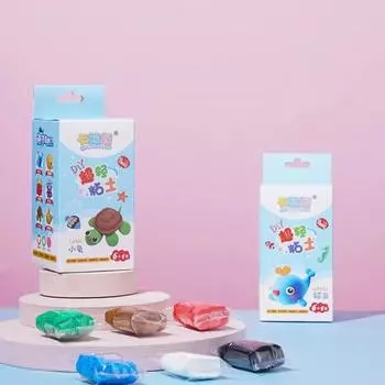 Полимерная легкая глина Мягкая пластилиновая игрушка Игрушка-лизун из пластилина Ультралегкая игрушка в виде динозавра Набор пластилина B Radom