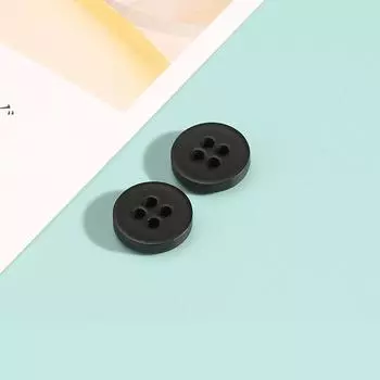 Полимерные пуговицы для рубашек круглые цветные пуговицы для рубашек и кардиганов универсальные пуговицы пуговицы для манжет и горловины для мужской и женской одежды высокого класса 1 #black * 18L = 11.5 MM * round