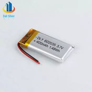 Полимерный 602035 светодиодный 3.7 В/400 мАч литиевый аккумулятор для наушников и косметических инструментов Wire Added