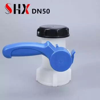 Полипропиленовый клапан-бабочка DN50 75 мм IBC Tote Tank Drain Adapter Садовый шланг Fittings Соединитель для контейнера с водой DN40