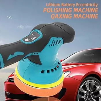 Полировальная машина для автомобиля, 12 В, аккумуляторная полировальная машинка, 8 передач, 380 Вт, автомобильная электрическая воском, ремонт, беспроводная шлифовальная машина, полировка