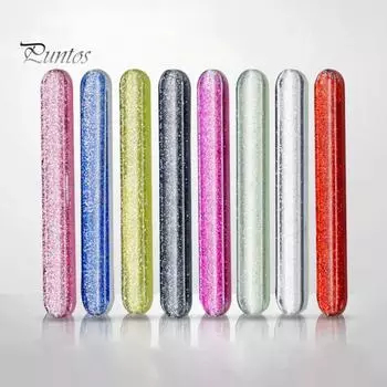 Полировальная пилка из 10 предметов, красочные блестящие нано-стеклянные пилочки для ногтей, простое управление, профессиональный маникюрный лак, буфер, аксессуары для ухода за ногтями разноцветный