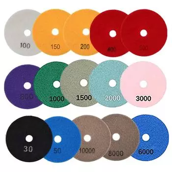 Полировальные диски зернистостью 800 зернистостью 10000 по бетону зернистостью 1000 400grit