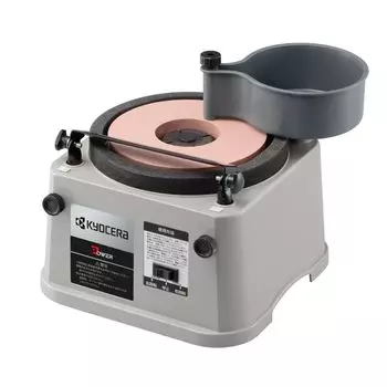 Полировальные машины Kyocera Old Ryobi Диаметр точильного камня 180 мм 4152000 для заточки Номинальное время использования 20 минут Диаметр точильного камня 180 мм FG-18 серый
