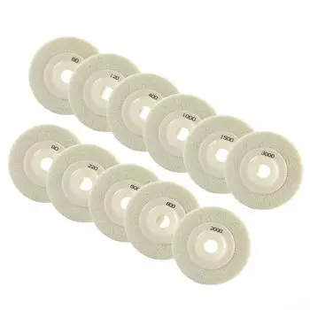 Полировальный круг, 4 дюйма, зернистость 60-3000, нейлоновое волокно, 1 шт.