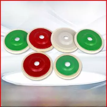 Полировальный круг из тонкой шерсти высокой плотности для шлифования с самоклеящейся подошвой. 4 inch ordinary wool sticky disc