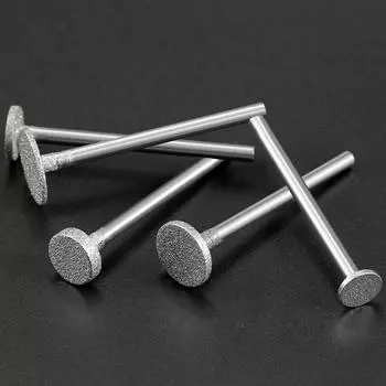 Полировальный нефритовый шлифовальный круг типа T с алмазным хвостовиком 3 мм