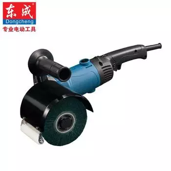 Полировальный станок Dongcheng, колесо для волочения проволоки S1N-FF-120 * 100, небольшая портативная полировальная машина из нержавеющей стали S1N-FF-120*100