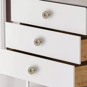 Полированная отделка Круглые ручки для ящиков Дизайн Easy-Grip Мебель для комода Дверные ручки для шкафа 10pcs