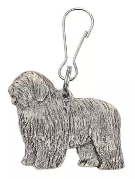 Полированная овчарка из низинной шерсти, сделанная в Англии, коллекция Art Dog Zip Pull
