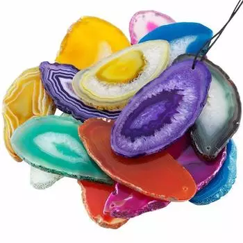 Полированное ожерелье, аксессуары, рейки, камень, исцеление, Бразилия, нерегулярная подвеска из натурального агата «сделай сам», 1 шт., хрустальные бусины серый