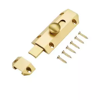 Полировка A-образный Дверной Замок Прочные Раздвижные Засовы Дверной Замок Модный Противоугонный Засов Шкаф золотой