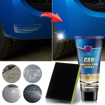 Полировка автомобиля Ремонт царапин Воск Средство для удаления краски Восстановитель Полировщик Удаляет царапины и разводы Уход за автомобилем