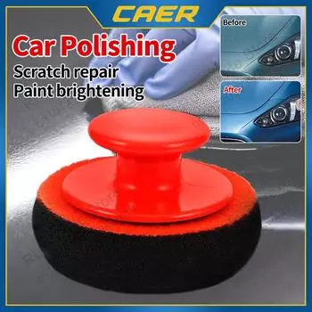 Полировка автомобиля Воском Губка Щетка Колесо Шины Очистка Краски Аппликатор Мягкий Пенопласт Круглый Инструмент Детали Автомобиля Грузовика Двигатель