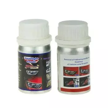 Полировка фар Химический набор для полировки фар Жидкость для фар 50 мл Полимерная ремонтная жидкость Комплект для восстановления фар автомобиля