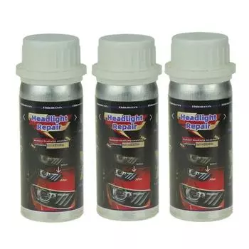 Полировка фар Химический набор для полировки фар Жидкость для фар 100 мл Полимерная ремонтная жидкость Комплект для восстановления фар автомобиля