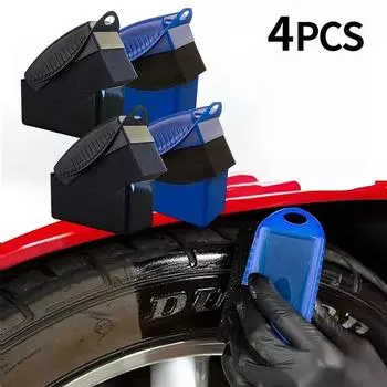 Полировка колес автомобиля Вощение Губка Щетка с крышкой ABS шина Чистка контура Правка Аппликатор Подушечки для автомобильных аксессуаров
