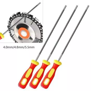 Полировка Напильник Точилка Резьба Пильный Напильник Круглые Напильники для цепной пилы Инструменты для заточки цепной пилы 4.8mm