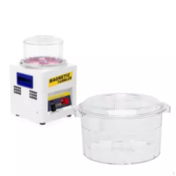 Полировщик барабанный горшок полировальная машина чаша устойчивая коробка стакан контейнер для снятия заусенцев