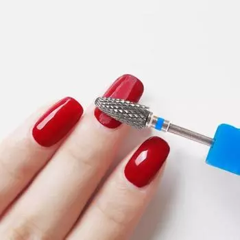 Полировщик для маникюра Многофункциональный высокопрочный инструмент для ногтей из вольфрамовой стали Полировальная головка