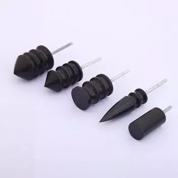 Полировщик кожи из черного эбенового дерева, полированный стержень, инструмент для обработки кромок кожи