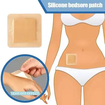 Полиуретановая пена пластырь для пролежней Пена пластырь для ран Заживляющие подушечки Стерильный пластырь от пролежней Для пожилых людей 2Pcs