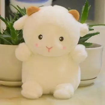 Полк Кашемировая игрушка Милая Овца Восьмидюймовая Детская Кукла Машина для Метания Когтей Кукла Polk sheep about 22cm