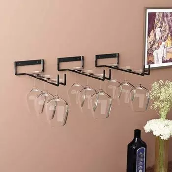 Полка для бокала для вина, прочная несущая способность, подвесная многоразовая прочная вешалка для чашек, держатель для слива, бытовые принадлежности