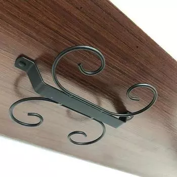 Полка для бокалов без заусенцев. Простая установка. Деликатное высококачественное покрытие. S чёрный