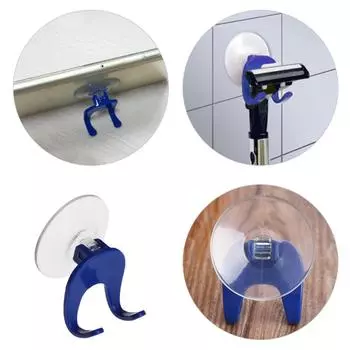 Полка для бритвы, держатель для ванной комнаты, присоска для бритвы, клейкое место для хранения, настенное крепление 1pc