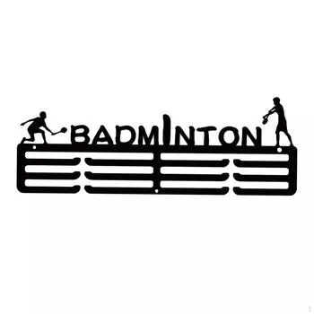 Полка для демонстрации наград Держатель медалей Ограждение Настенная вешалка Простая установка Бадминтон badminton