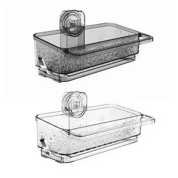 Полка для душа с присоской, контейнер для мыла, простая установка, настенный органайзер для душа, туалета, кухни, душа, ванной комнаты, декор белый