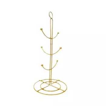 Полка для хранения чашек с водой, лоток, золотой, черный, подвесная стойка для слива, держатель для чашек в форме дерева золотой