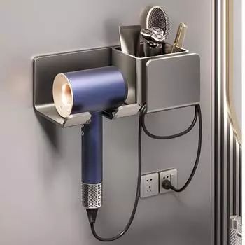 Полка для хранения фена для ванной комнаты, полка для хранения фена для ванной комнаты, настенный органайзер для полок