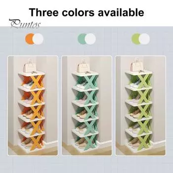 Полка для хранения обуви, прочная, несущая, простая в установке, многослойная, съемная, органайзер для обуви 4 синий