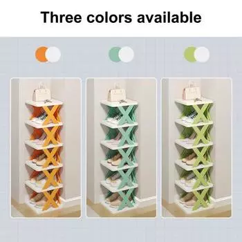 Полка для хранения обуви Yousheng, прочная, несущая, простая в установке, многослойная, съемная, органайзер для обуви 4 зелёный