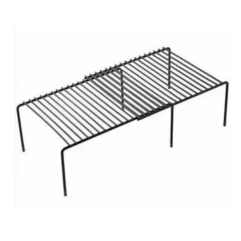 Полка для хранения, телескопическая экономия места, металлические полые полки, сверхпрочный строительный шкаф, органайзер, шкафы, чашки, кухня чёрный