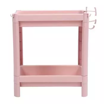 Полка для хранения в ванной комнате, многослойная, устойчивая, прочная, отдельно стоящая, угловая 2 Tier