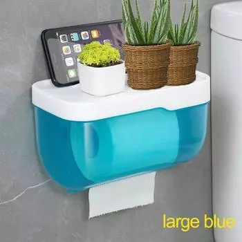Полка для хранения в ванной комнате с коробкой для хранения салфеток, коробка для туалетной салфетки, стойка для насосной коробки, коробка для хранения бумаги 15.2cm*13cm*12.5cm серый