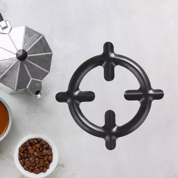 Полка для кофейника, кронштейн для плиты, 4 когтя, чугунный, нескользящий, практичное кольцо для вока, держатель для мока