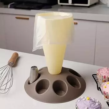 Полка для кондитерских мешков, держатель для кондитерских мешков для удобного наполнения, глазурь, кондитерские мешки, подставка, насадка, насадки для украшения, подставка для аксессуаров для выпечки