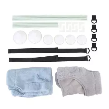 Полка для кошек на окно 2 яруса 360° полный обзор ограничение по весу 33 фунта с 6 присосками для окна серый/синий