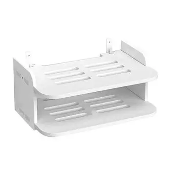 Маршрутизатор Полка Настенное Крепление Дырокол WiFi Хранение Приставка Подставка для Гостиной Спальни