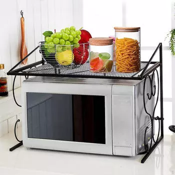 Полка для микроволновой печи, подставка для кофе-бара, многофункциональная прочная подставка для специй, духовка