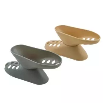 Полка для обуви на высоком каблуке, двухслойная пластиковая полка-органайзер, компактная подставка для хранения серый