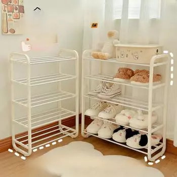 Полка для обуви, узкая многослойная, для дома, комната для аренды в студенческом общежитии с небольшой полкой для хранения обуви Five small