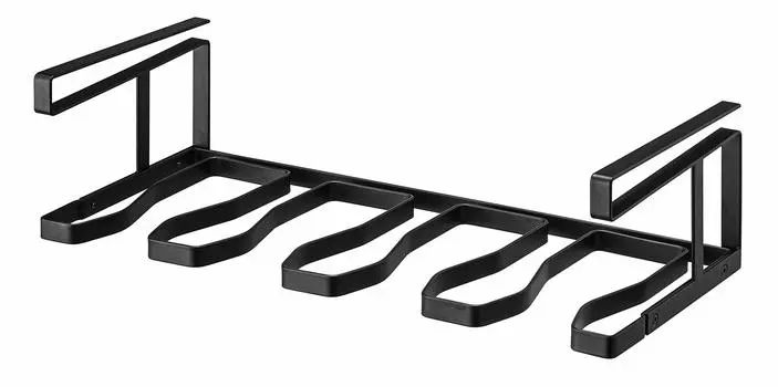 Полка для обуви Yamazaki Jitsugyo 5185, средняя, для ботинок и держателя ботинок, черный, приблизительно. Ш46 x Г 20 x В 14 см Рама Просто вставьте в полку внутри полки для обуви
