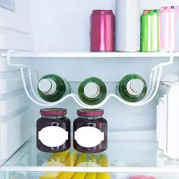 Полка для пива, железная полка для вина, органайзер для холодильника, максимально увеличить пространство холодильника, стеллаж для хранения бутылок с водой, подвесная стойка для пива, органайзер для шкафа белый